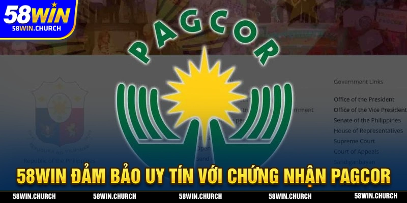 58WIN đảm bảo uy tín với nhiều chứng nhận an toàn